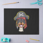 Karibische Beeren Rottweiler Pirate Dog Funny Love Seidenpapier (Basteln)