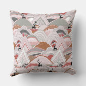 Karibische Berge sienna Kissen (Rückseite)