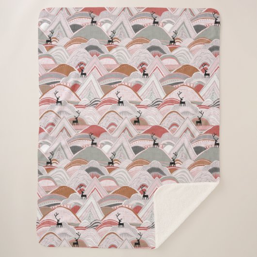 Karibische Berge sienna Sherpadecke (Vorderseite)