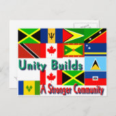 Karibische Einheit Postkarte (Vorne/Hinten)