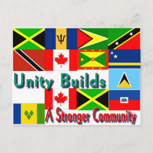 Karibische Einheit Postkarte