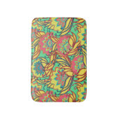 Karibische Farben Boho Muster Badematte (Vorderseite Vertikal)