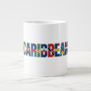 Karibische Flaggen Jumbo-Tasse