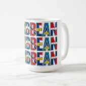 Karibische Flaggen Kaffeetasse (VorderseiteRechts)