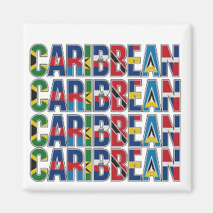 Karibische Flaggen Magnet