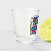 Karibische Flaggen Schnapsglas (Links)