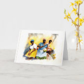 Karibische Grüße Karte (Gelbe Blume)