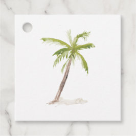 Karibische Hochzeit in Urlaubsort Geschenkanhänger