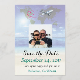 Karibische Hochzeit in Urlaubsort Save the Date Ka