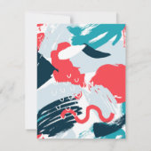 Karibische Hochzeiten in Farbe speichern das Datum Save The Date (Rückseite)