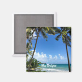 Karibische Insel, Martinique (mit einer Kennzeichn Magnet (Vorderseite/Rückseite)