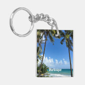 Karibische Insel, Martinique (mit einer Kennzeichn Schlüsselanhänger (Vorderseite links)