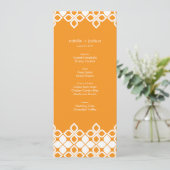 Karibische Inseln, die Menü-Karte Wedding sind Menükarte (Stehend Vorderseite)