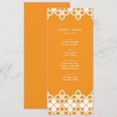 Karibische Inseln, die Menü-Karte Wedding sind Menükarte (Vorne/Hinten)