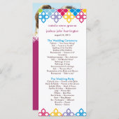 Karibische Inseln Hochzeitsprogramm Foto Keepake Programm (Vorne/Hinten)