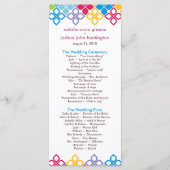 Karibische Inseln Hochzeitsprogramm Foto Keepake Programm (Vorderseite)