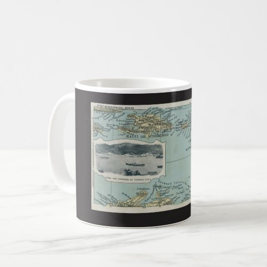 Karibische Inseln Kaffeetasse (Vorderseite Links)