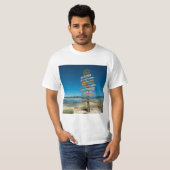 Karibische Inseln - Wegweiser T-Shirt (Vorne ganz)