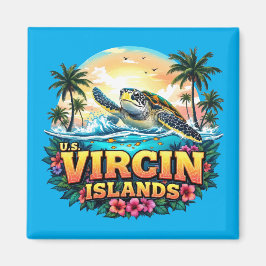 Karibische Jungfrauen der USA Magnet