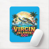 Karibische Jungfrauen der USA Mousepad (Mit Mouse)