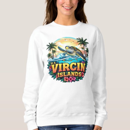 Karibische Jungfrauen der USA Sweatshirt (Vorderseite)