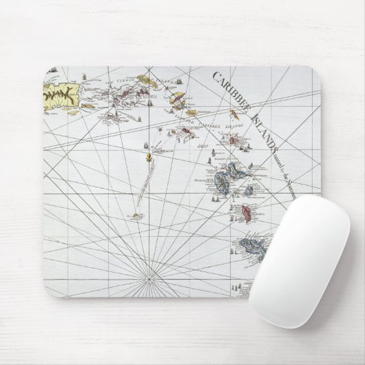 KARIBISCHE MEERE: KARTE, 1775 MOUSEPAD (Mit Mouse)