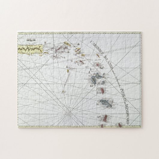 KARIBISCHE MEERE: KARTE, 1775 PUZZLE (Horizontal)
