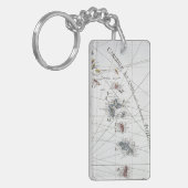 KARIBISCHE MEERE: KARTE, 1775 SCHLÜSSELANHÄNGER (Vorderseite links)