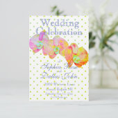 Karibische Orchideen, tropische Blume Einladung (Stehend Vorderseite)