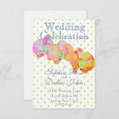 Karibische Orchideen, tropische Blume Einladung (Vorne/Hinten)