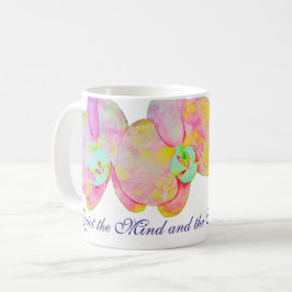 Karibische Orchideen, tropische Blume Kaffeetasse