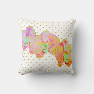 Karibische Orchideen, tropische Blume Kissen
