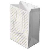 Karibische Orchideen, tropische Blume Mittlere Geschenktüte (Rückseite Schrägansicht)