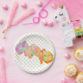 Karibische Orchideen, tropische Blume Pappteller (Party)