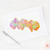 Karibische Orchideen, tropische Blume Rechteckiger Aufkleber (Umschlag)