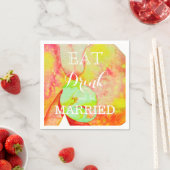 Karibische Orchideen, tropische Blume Serviette (Beispiel)