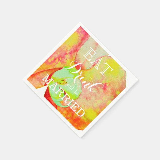 Karibische Orchideen, tropische Blume Serviette (Ecke)