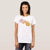Karibische Orchideen, tropische Blume T-Shirt (Vorne ganz)