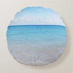 Karibische Ozeanruhe 13 Rundes Kissen