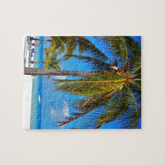 Karibische Palme Puzzle (Horizontal)