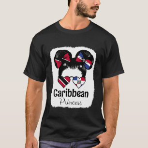 Karibische Prinzessin Trinidad Tobago & Dominikani T-Shirt