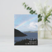 Karibische Rainbow Island Postkarte (Stehend Vorderseite)