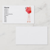 Karibische rosa Flamingo-Visitenkarte Visitenkarte (Vorne/Hinten)