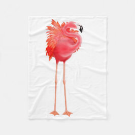 Karibische rosa Flamingo-Vogel-Fleece-Decke Fleecedecke