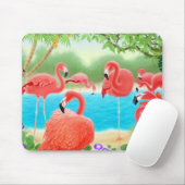 Karibische rosa Flamingos Mousepad (Mit Mouse)