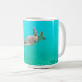 Karibische Schildkröte Kaffeetasse (VorderseiteRechts)