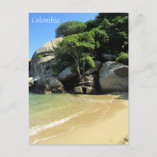 Karibische Strandkolombie Postkarte