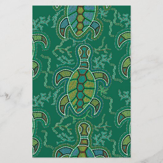Karibische Tortuga Briefpapier (Vorderseite)