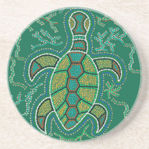 Karibische Tortuga Getränkeuntersetzer