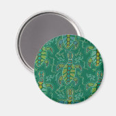 Karibische Tortuga Magnet (Vorderseite/Rückseite)